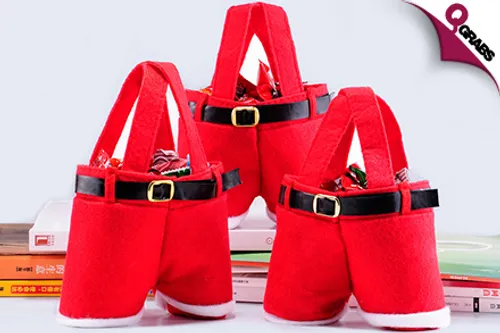 For QR49 Get a Set of 3 Novelty & Adorably Cute Santa Treat Bags! (QR79 Value)